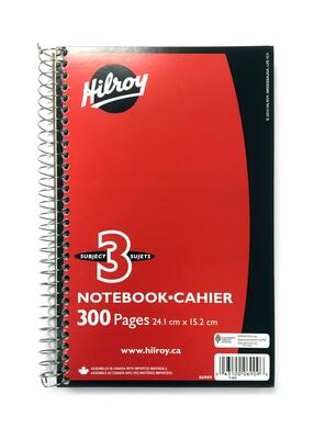 Notebook 300 Pg Coil 9x6"