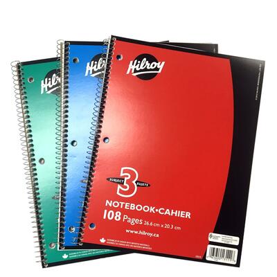Notebook 3 Sub 108 Pages